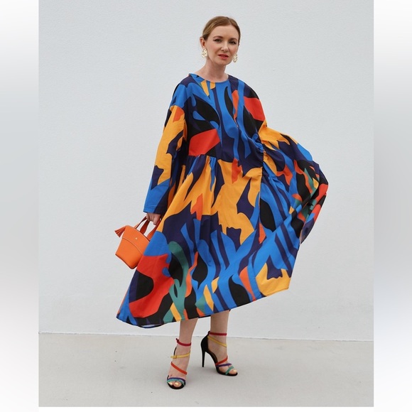 Mimoto Fire dress, one size S-L - Picture 3 of 10